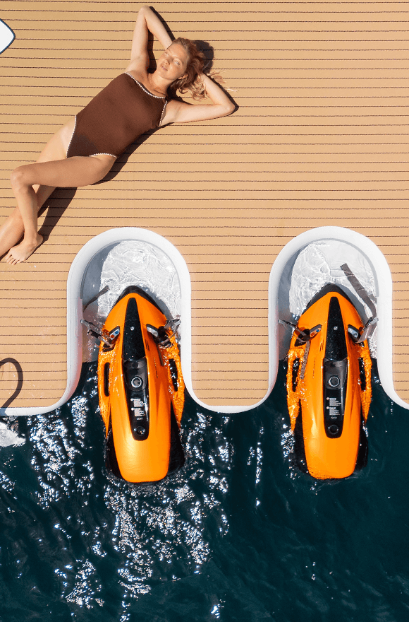 searaft floating seabob docking platform