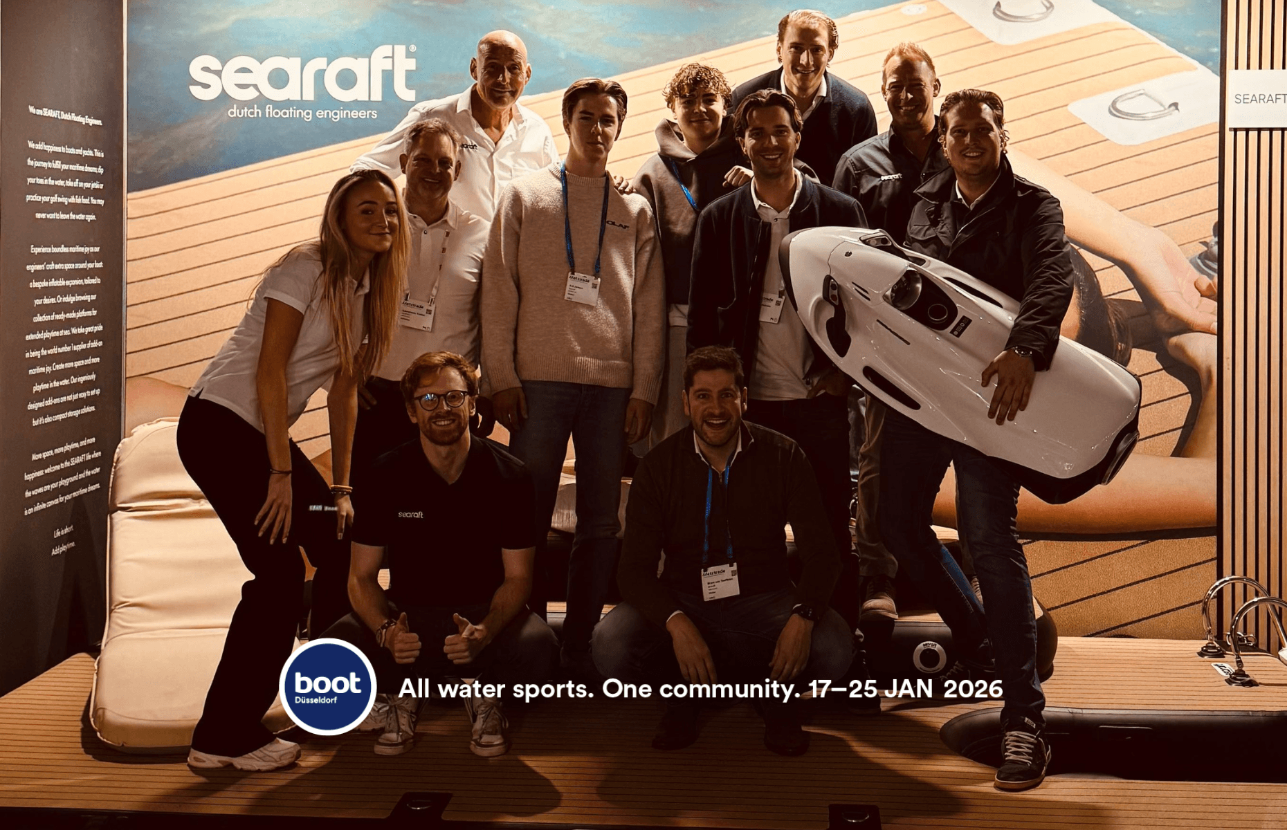 searaft team at a Metstrade