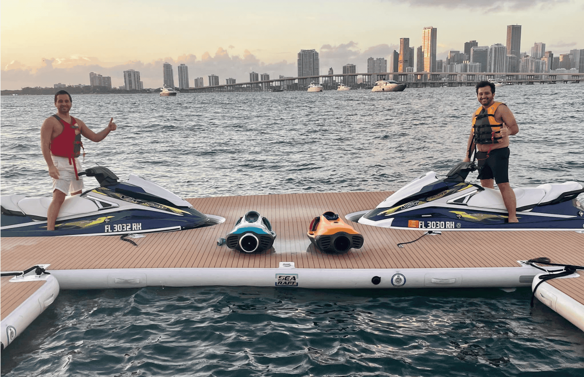 inflatable Jetski docking