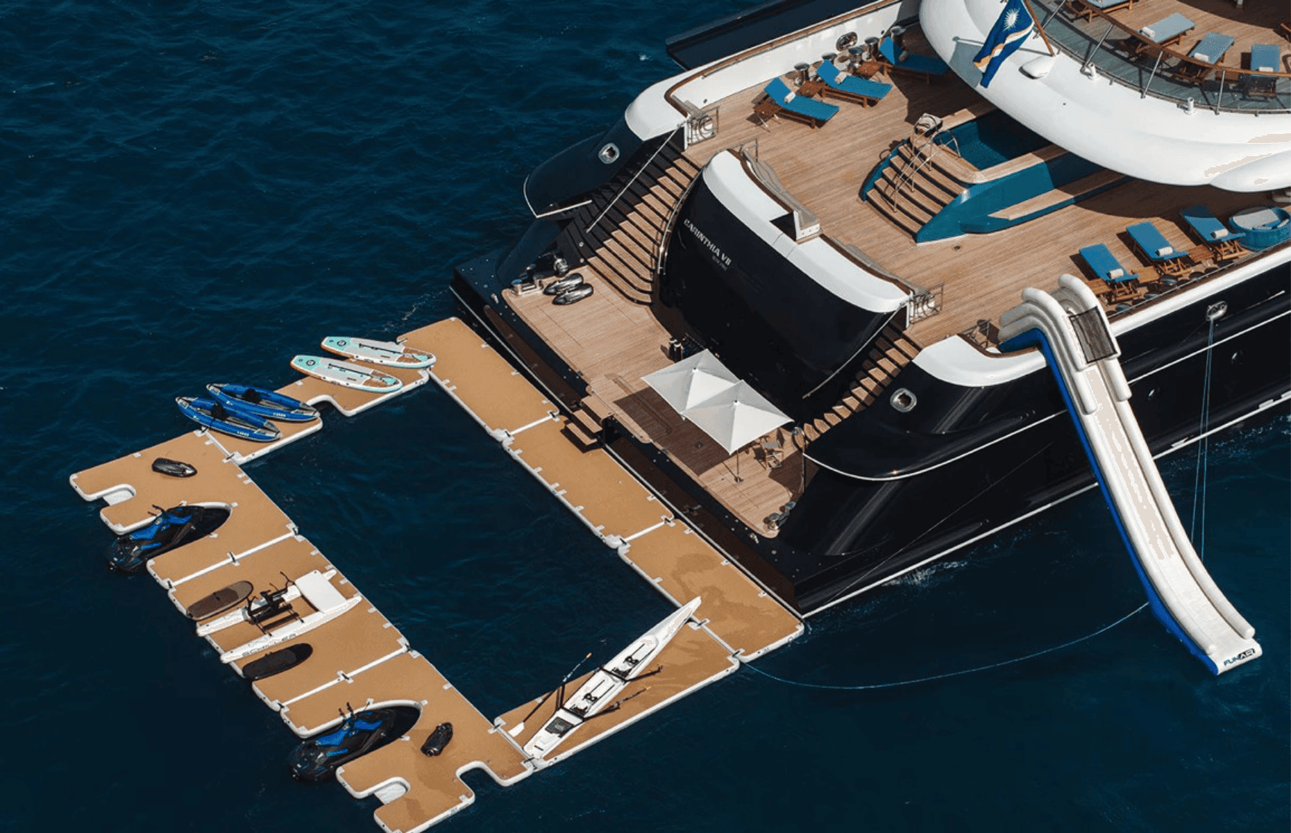jet ski docking for yacht