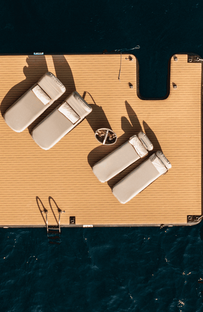 seabob docking | yacht lounge set